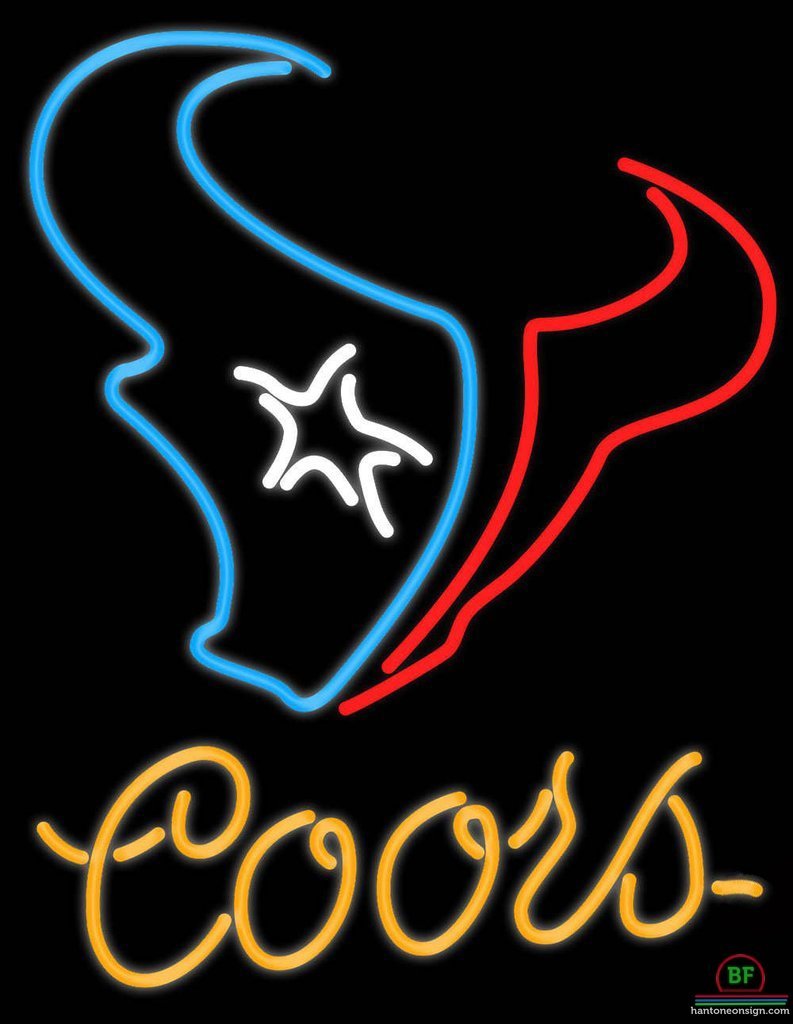 Custom Coors Light Houston Texans Neon Sign NFL Teams Neon Light