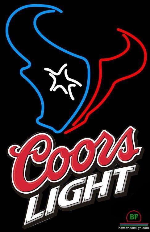 Custom Coors Light Houston Texans Neon Sign NFL Teams Neon Light