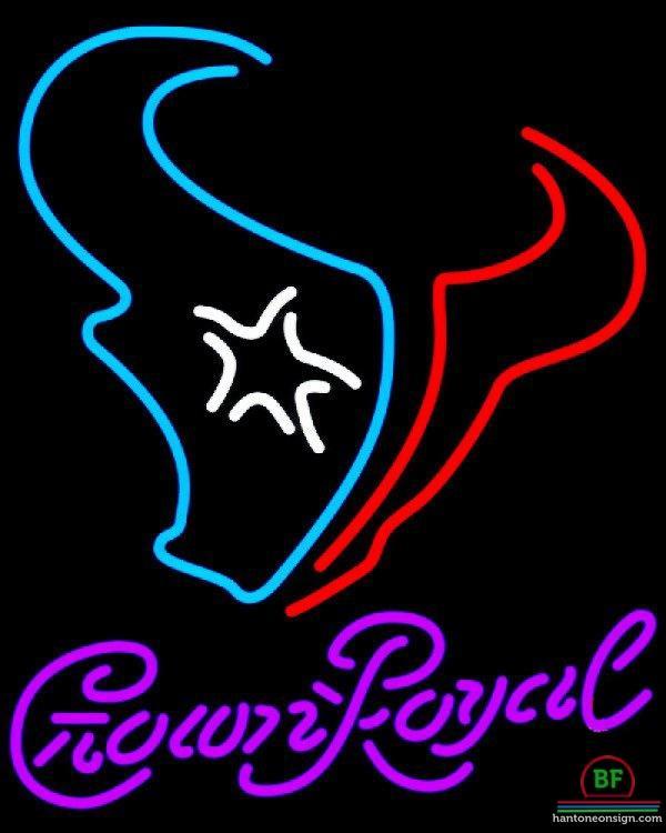 Custom Crown Royal Houston Texans Neon Sign NFL Teams Neon Light