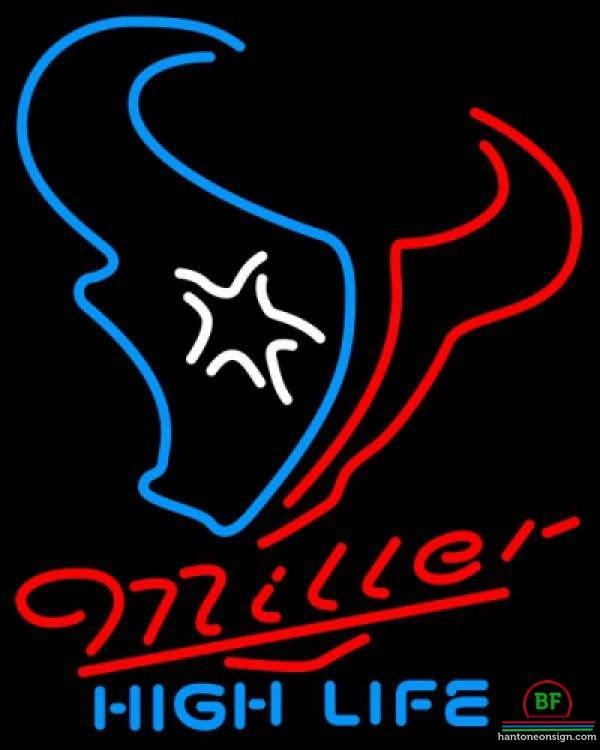 Custom Miller High Life Houston Texans Neon Sign NFL Teams Neon Light