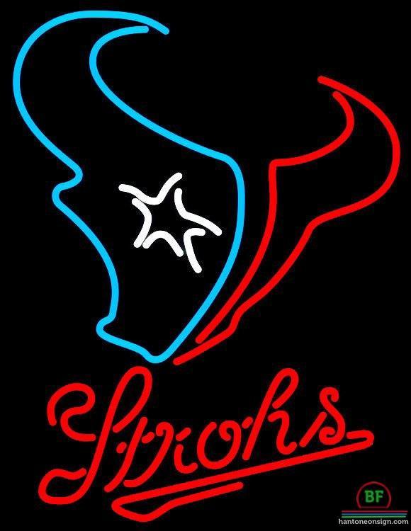 Custom Strohs Houston Texans Neon Sign NFL Teams Neon Light
