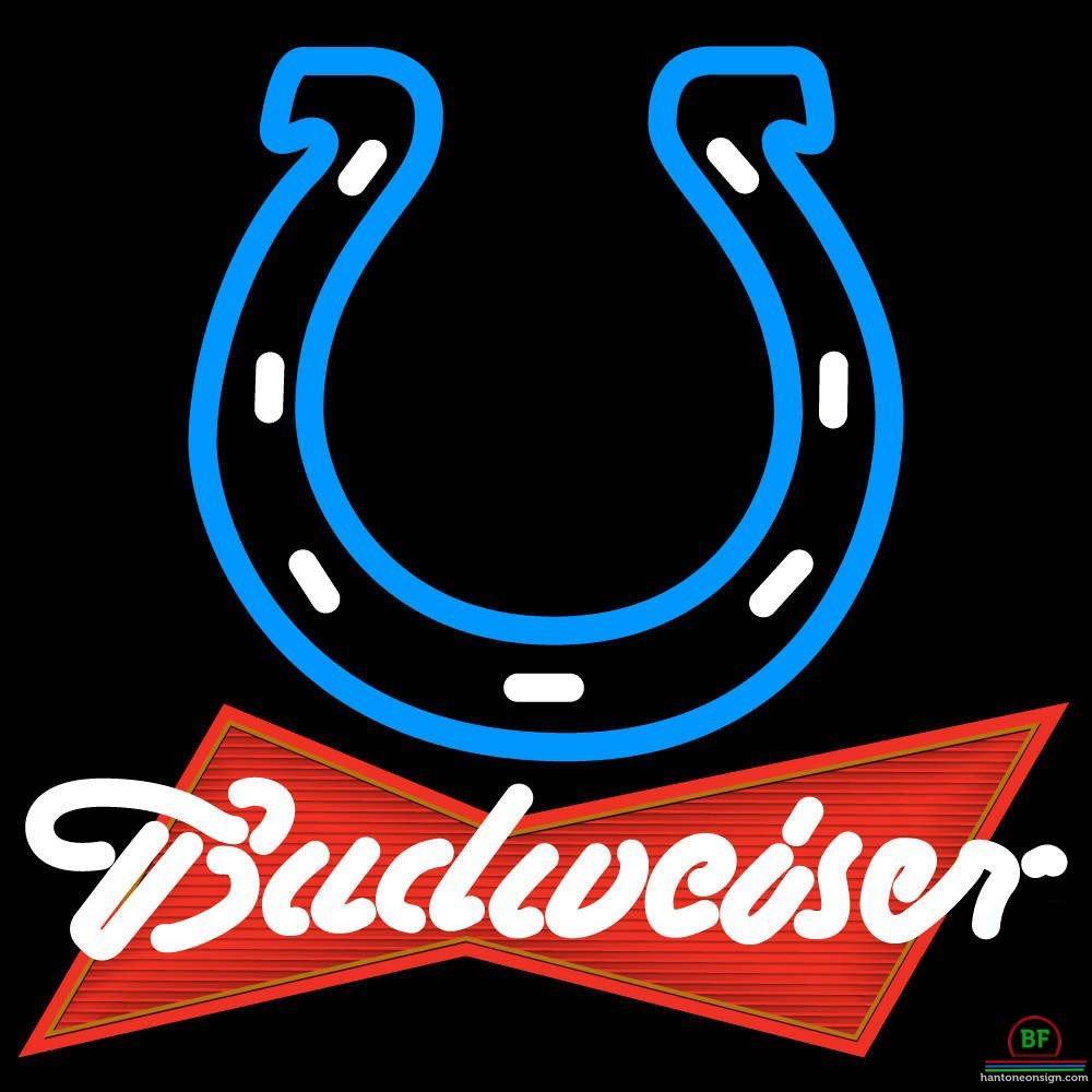 Custom Budweiser Indianapolis Colts Neon Sign NFL Teams Neon Light
