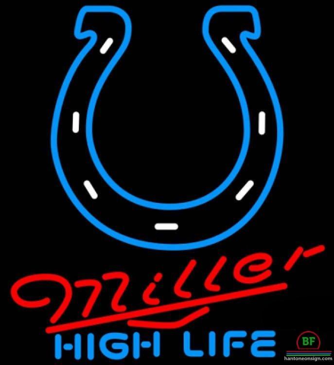 Custom Miller High Life Indianapolis Colts Neon Sign NFL Teams Neon Light