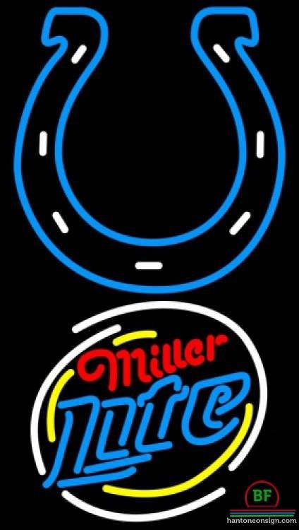 Custom Miller Lite Indianapolis Colts Neon Sign NFL Teams Neon Light
