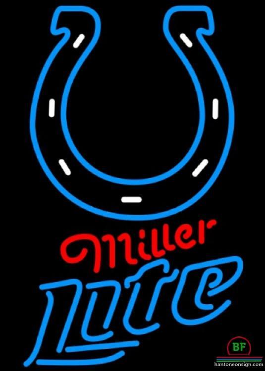 Custom Miller Lite Indianapolis Colts Neon Sign NFL Teams Neon Light