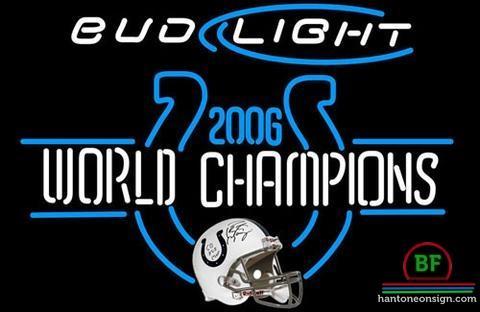 Custom Bud Light Indianapolis Colts Helmet Neon Sign NFL Teams Neon Light