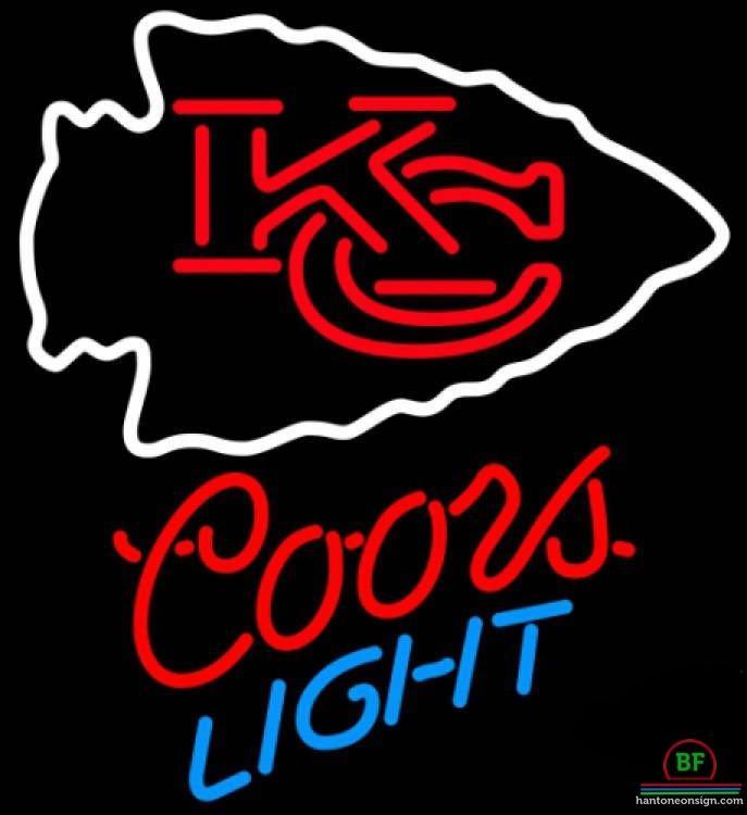 Custom Coors Light Kansas City Chiefs Neon Sign NFL Teams Neon Light