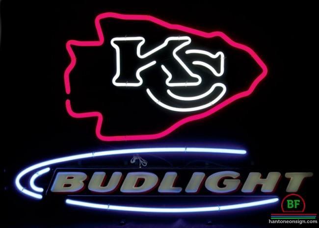 Custom Bud Light Kansas City Chiefs Neon Sign NFL Teams Neon Light