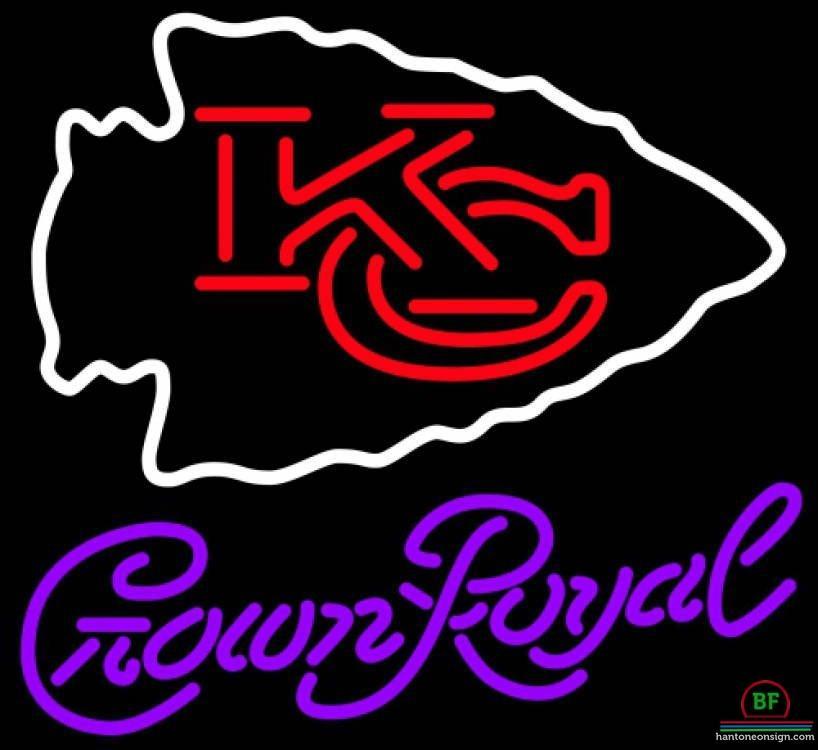 Custom Crown Royal Kansas City Chiefs Neon Sign NFL Teams Neon Light