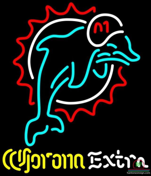 Custom Corona Extra Miami Dolphins Neon Sign NFL Teams Neon Light