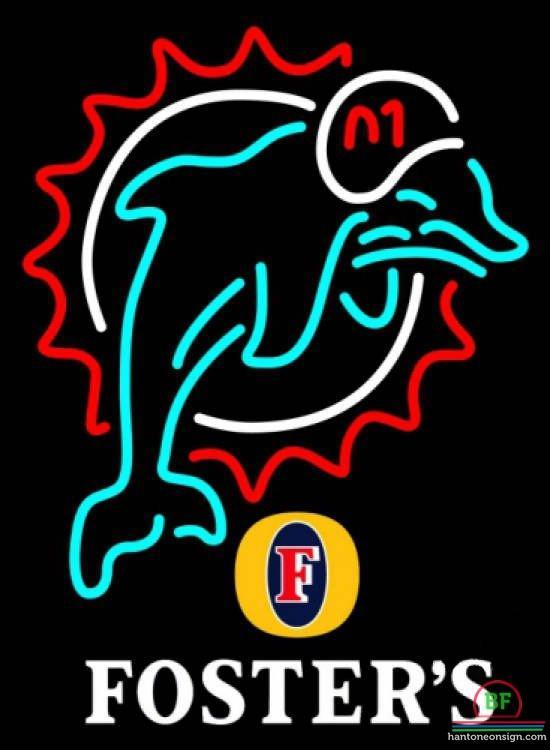Custom Fosters Miami Dolphins Neon Sign NFL Teams Neon Light
