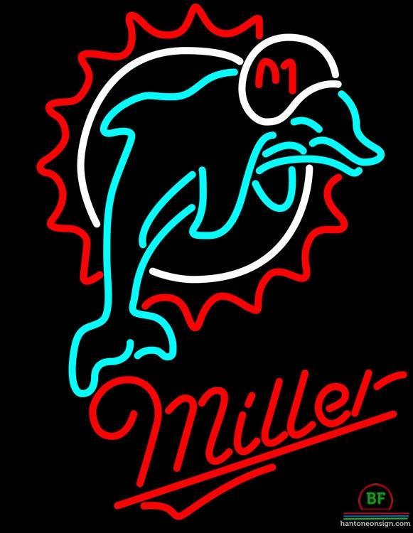 Custom Miller Miami Dolphins Neon Sign NFL Teams Neon Light