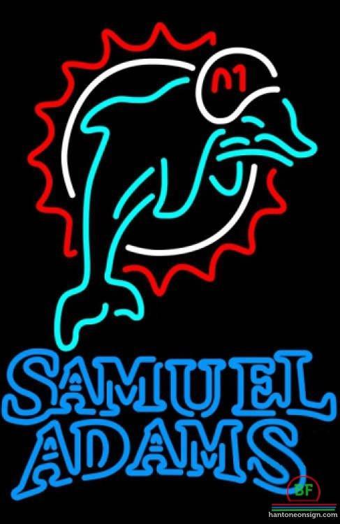 Custom Samuel Adams Miami Dolphins Neon Sign NFL Teams Neon Light