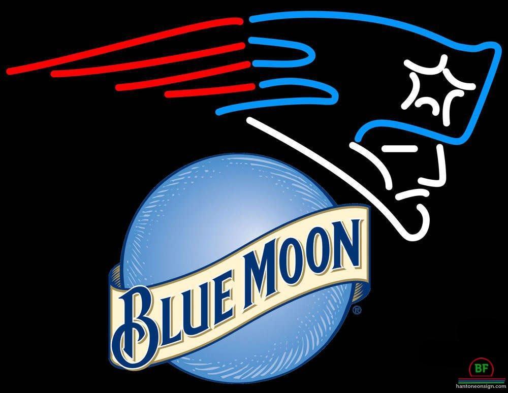 Custom Blue Moon New England Patriots Neon Sign NFL Teams Neon Light