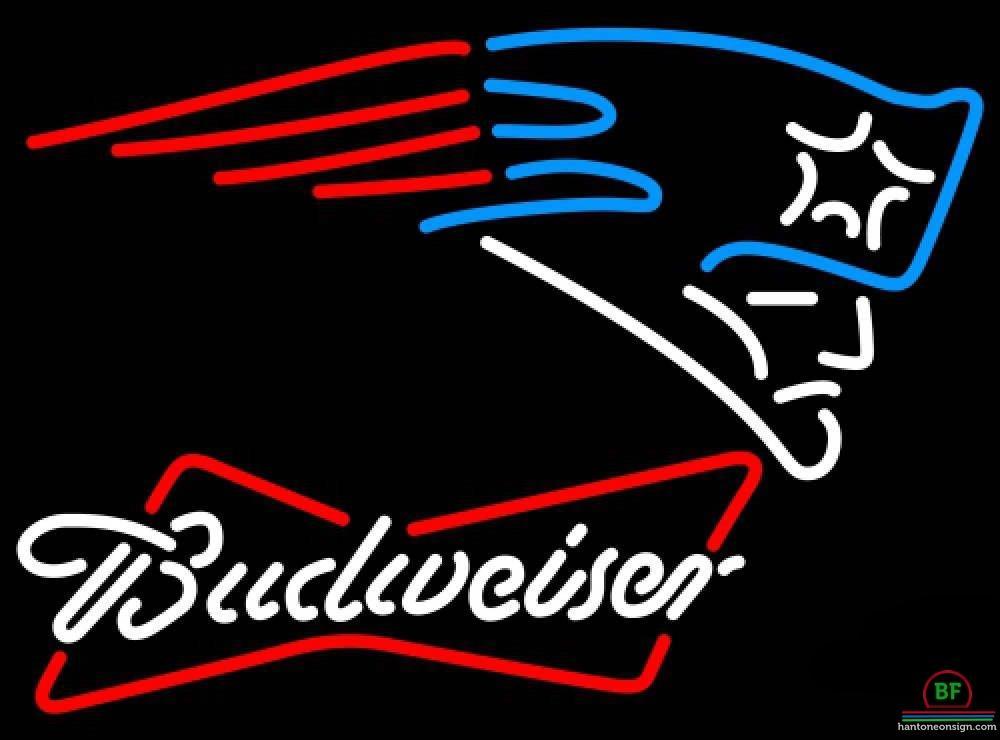 Custom Budweiser New England Patriots Neon Sign NFL Teams Neon Light