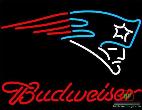 Custom Budweiser New England Patriots Neon Sign NFL Teams Neon Light