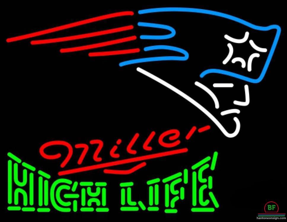 Custom Miller High Life New England Patriots Neon Sign NFL Teams Neon Light