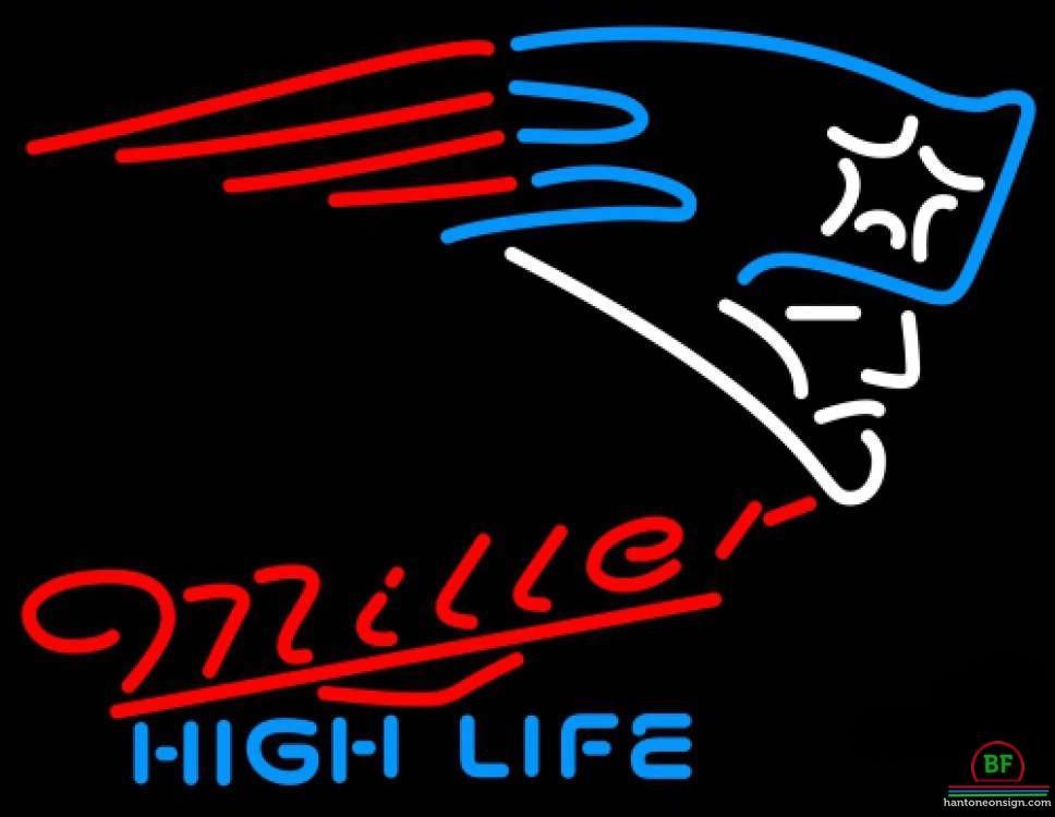 Custom Miller High Life New England Patriots Neon Sign NFL Teams Neon Light
