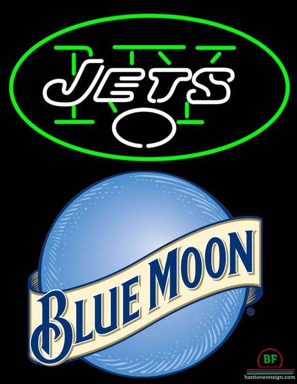 Custom Blue Moon New York Jets Neon Sign NFL Teams Neon Light