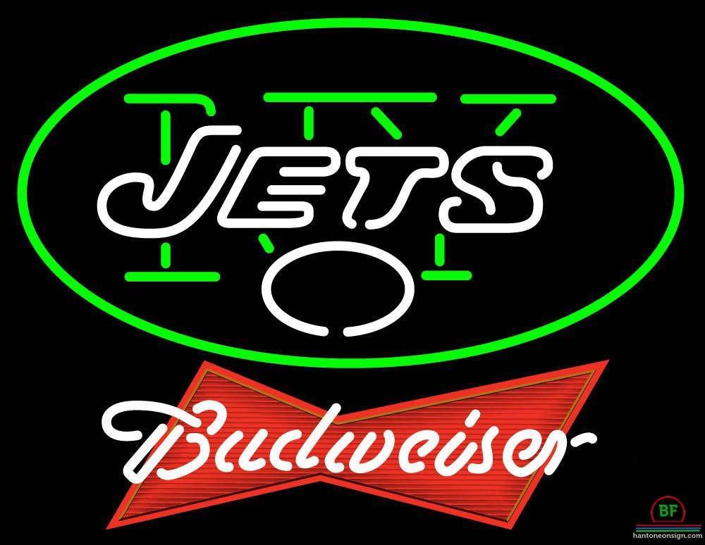 Custom Budweiser New York Jets Neon Sign NFL Teams Neon Light