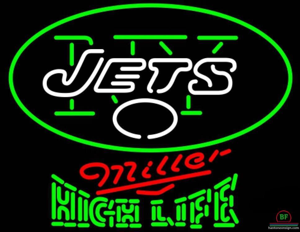 Custom Miller High Life New York Jets Neon Sign NFL Teams Neon Light