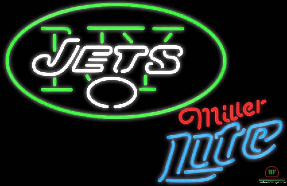 Custom Miller Lite New York Jets Neon Sign NFL Teams Neon Light
