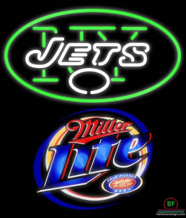 Custom Miller Lite New York Jets Neon Sign NFL Teams Neon Light