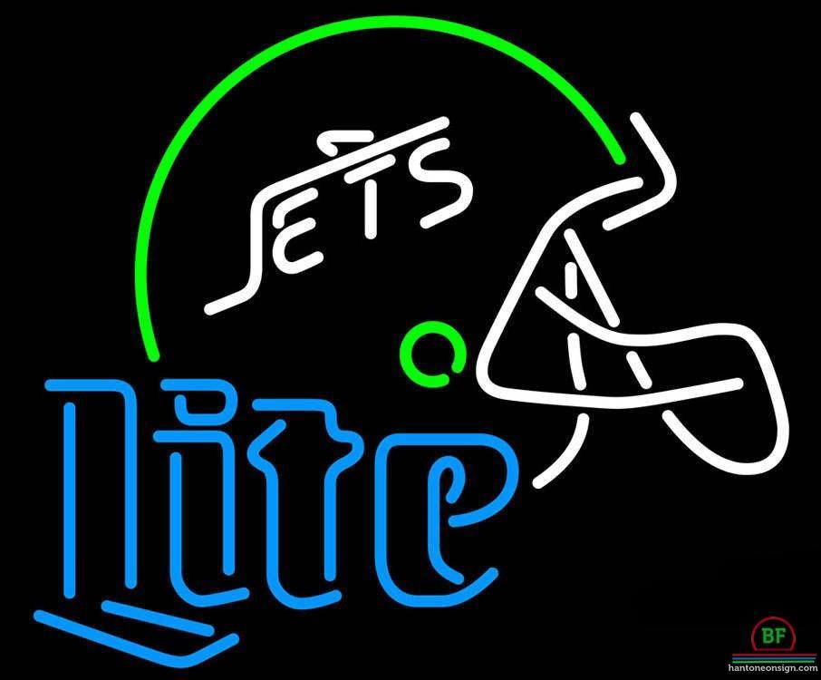 Custom Miller Lite New York Jets Helmet Neon Sign NFL Teams Neon Light