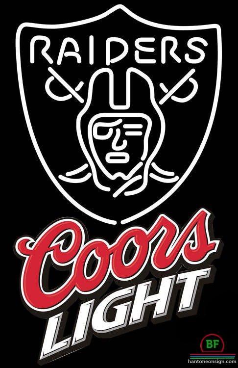 Custom Coors Light Oakland Raiders Neon Sign NFL Teams Neon Light