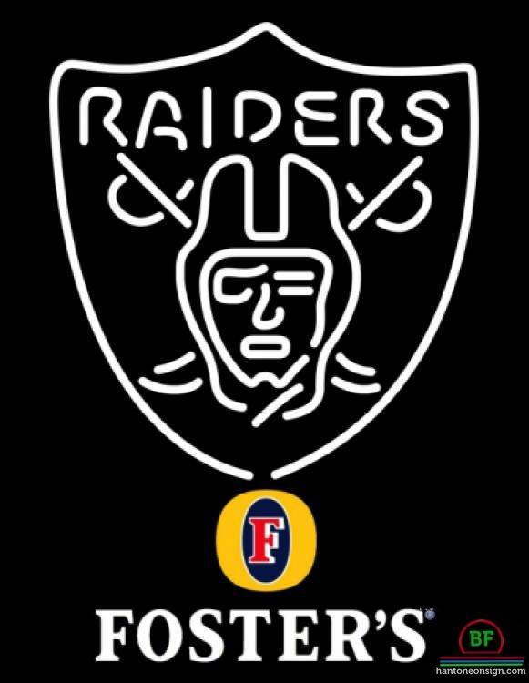 Custom Fosters Oakland Raiders Neon Sign NFL Teams Neon Light