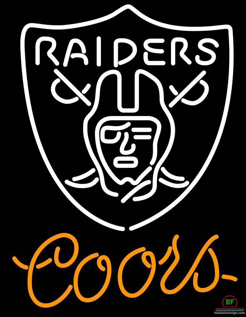 Custom Coors Light Oakland Raiders Neon Sign NFL Teams Neon Light