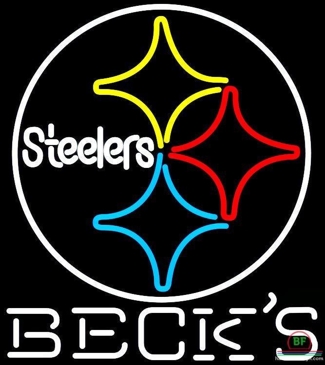Custom Becks Pittsburgh Steelers Neon Sign NFL Teams Neon Light