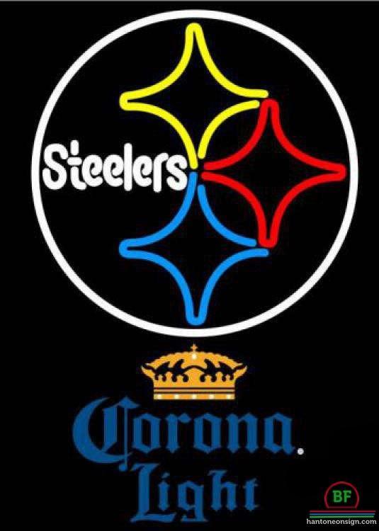 Custom Corona Light Pittsburgh Steelers Neon Sign NFL Teams Neon Light