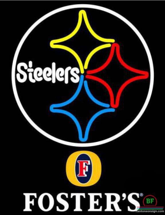 Custom Fosters Pittsburgh Steelers Neon Sign NFL Teams Neon Light