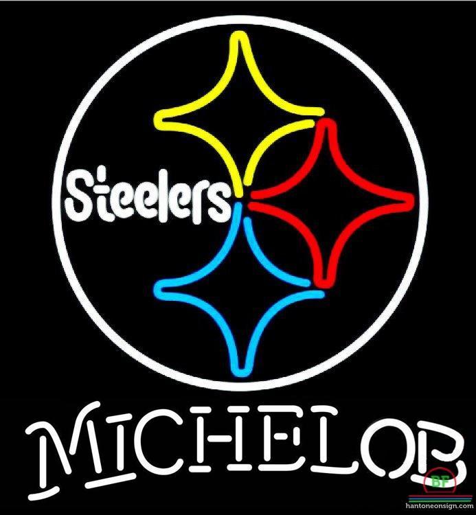 Custom Michelob Pittsburgh Steelers Neon Sign NFL Teams Neon Light