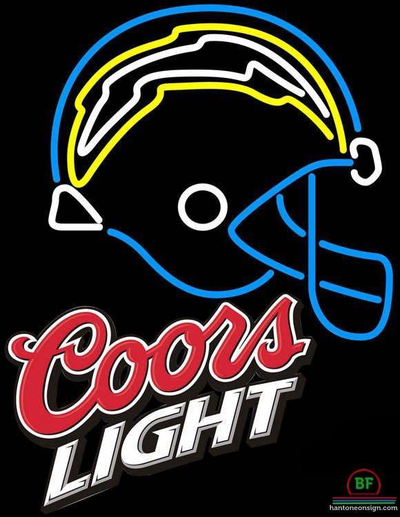 Custom Coors Light San Diego Chargers Neon Sign NFL Teams Neon Light