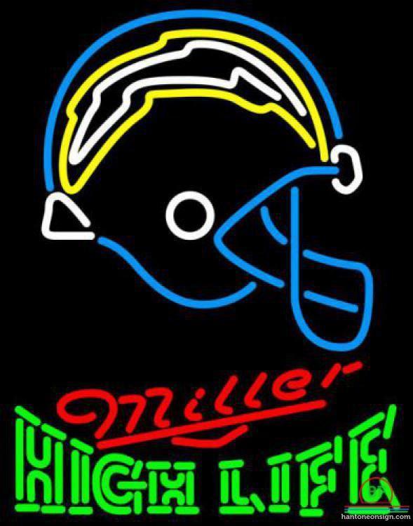 Custom Miller High Life San Diego Chargers Neon Sign NFL Teams Neon Light