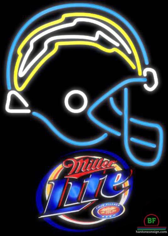Custom Miller Lite San Diego Chargers Neon Sign NFL Teams Neon Light