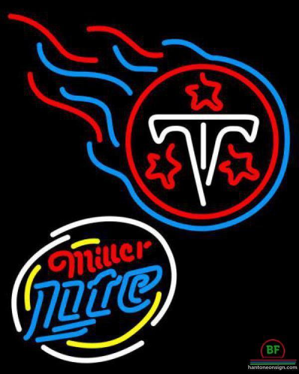 Custom Miller Lite Tennessee Titans Neon Sign NFL Teams Neon Light