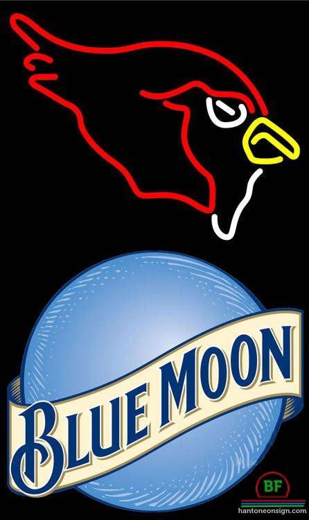 Custom Blue Moon Arizona Cardinals Neon Sign NFL Teams Neon Light