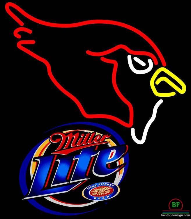Custom Miller Lite Arizona Cardinals Neon Sign NFL Teams Neon Light