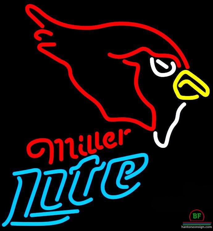 Custom Miller Lite Arizona Cardinals Neon Sign NFL Teams Neon Light