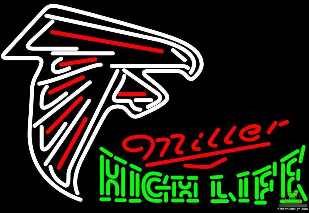 Custom Miller High Life Atlanta Falcons Neon Sign NFL Teams Neon Light