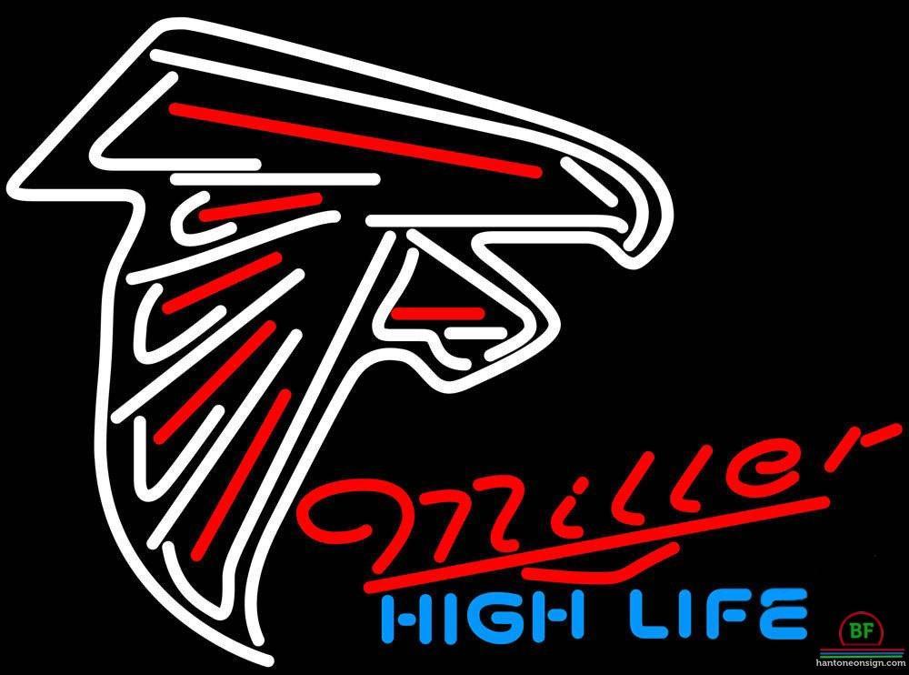 Custom Miller High Life Atlanta Falcons Neon Sign NFL Teams Neon Light