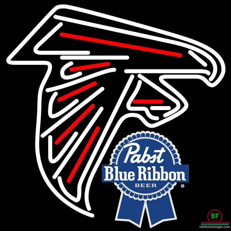 Custom Pabst Blue Ribbon Atlanta Falcons Neon Sign NFL Teams Neon Light