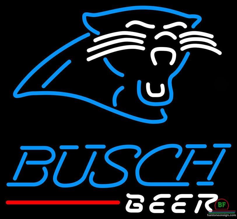 Custom Busch Beer Carolina Panthers Neon Sign NFL Teams Neon Light