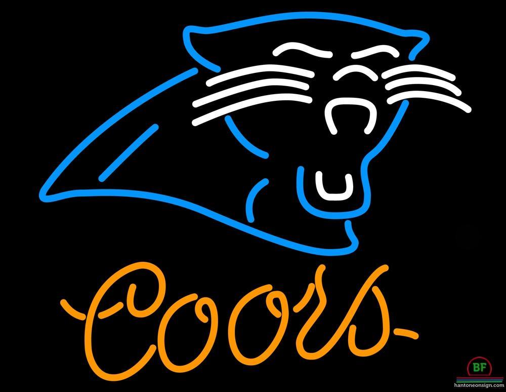 Custom Coors Light Carolina Panthers Neon Sign NFL Teams Neon Light