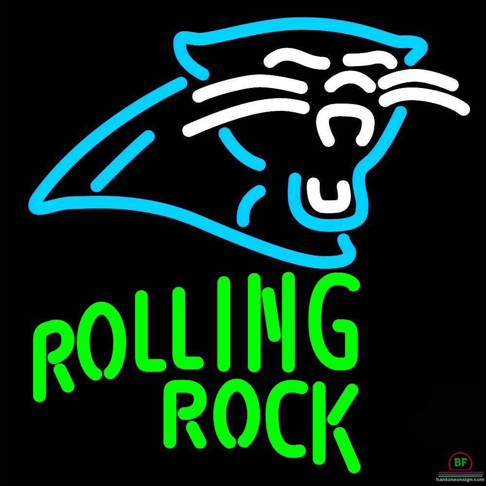 Custom Rolling Rock Carolina Panthers Neon Sign NFL Teams Neon Light
