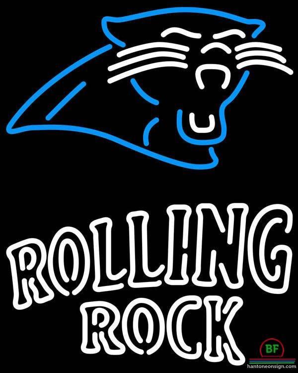 Custom Rolling Rock Carolina Panthers Neon Sign NFL Teams Neon Light