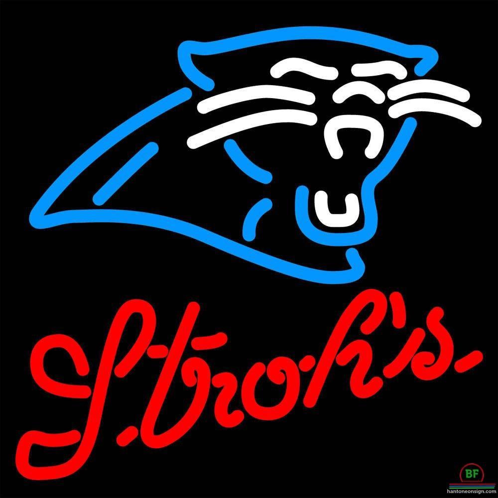 Custom Strohs Carolina Panthers Neon Sign NFL Teams Neon Light